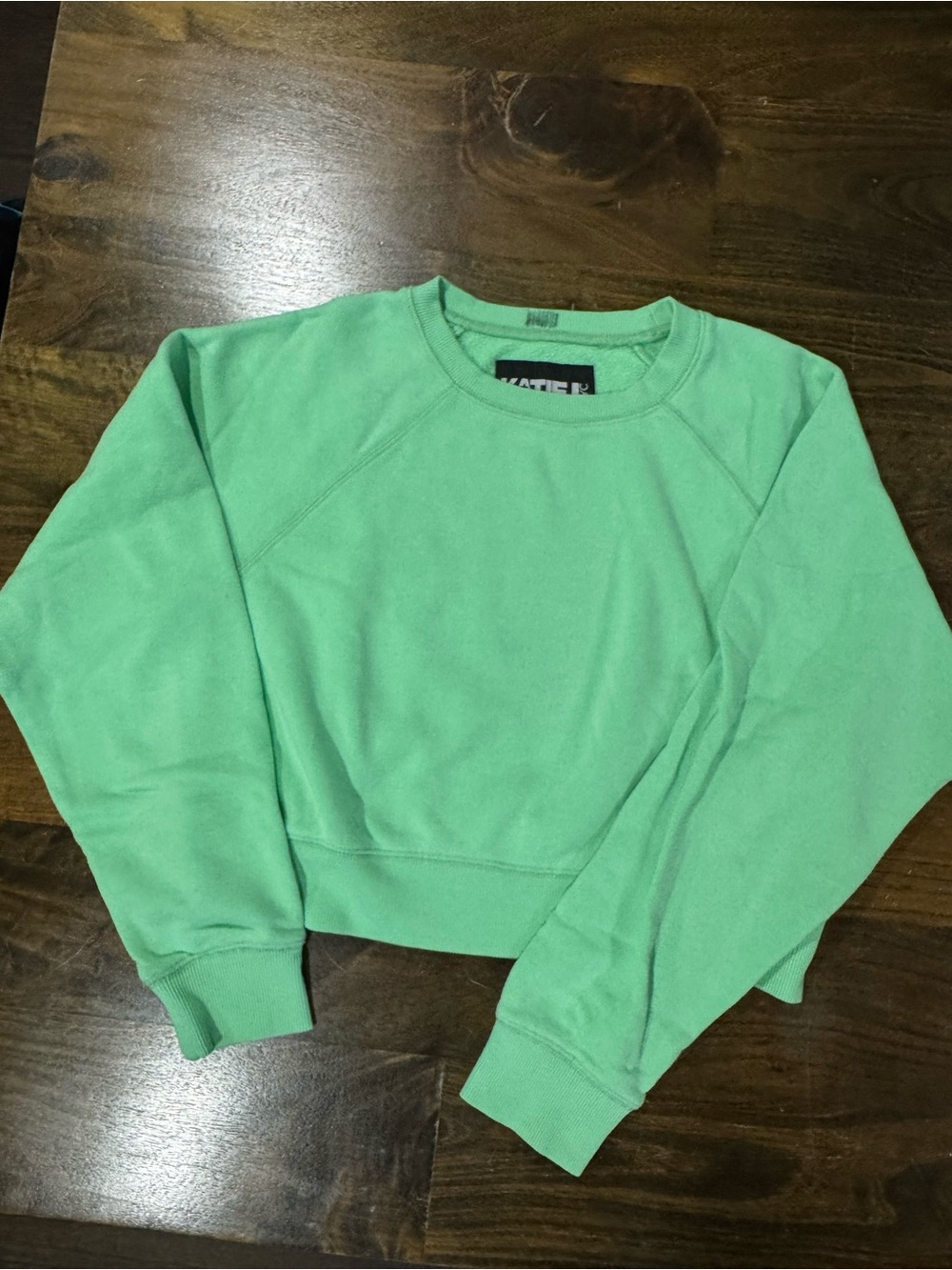 Katie J NYC Mint Crewneck Sweatshirt - Juniors Medium